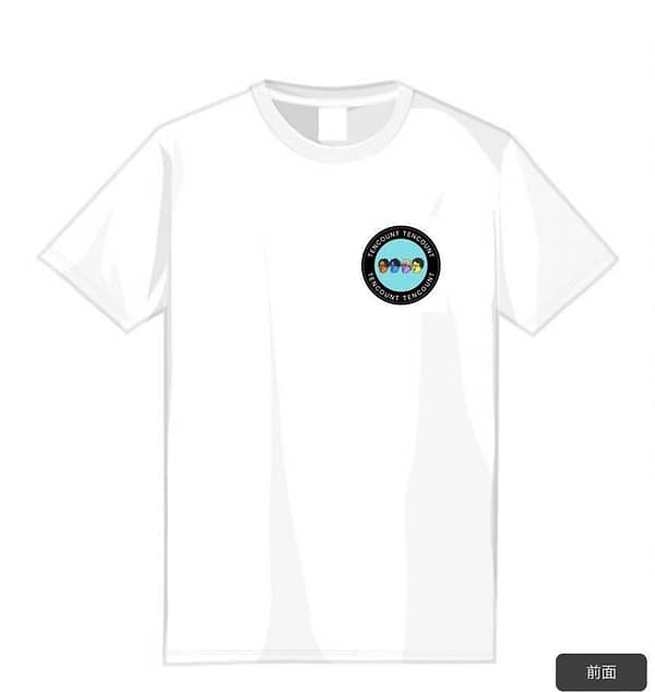 【両面】TENCOUNT おじさんイラストTシャツ